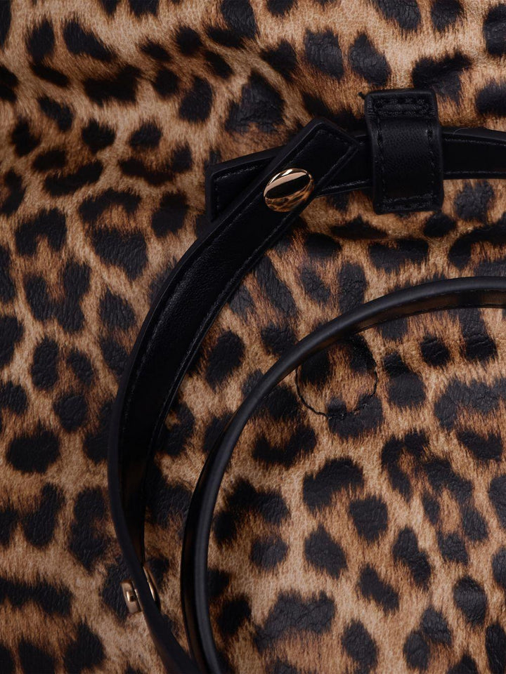 Clutch con stampa leopardata 