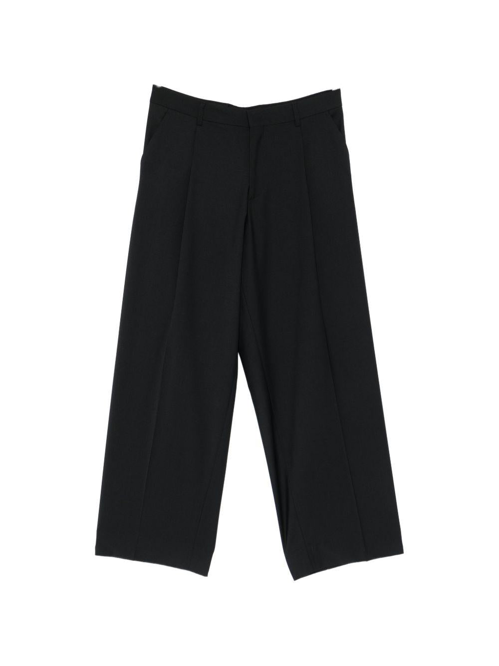 Pantaloni ampi con pinces neri 