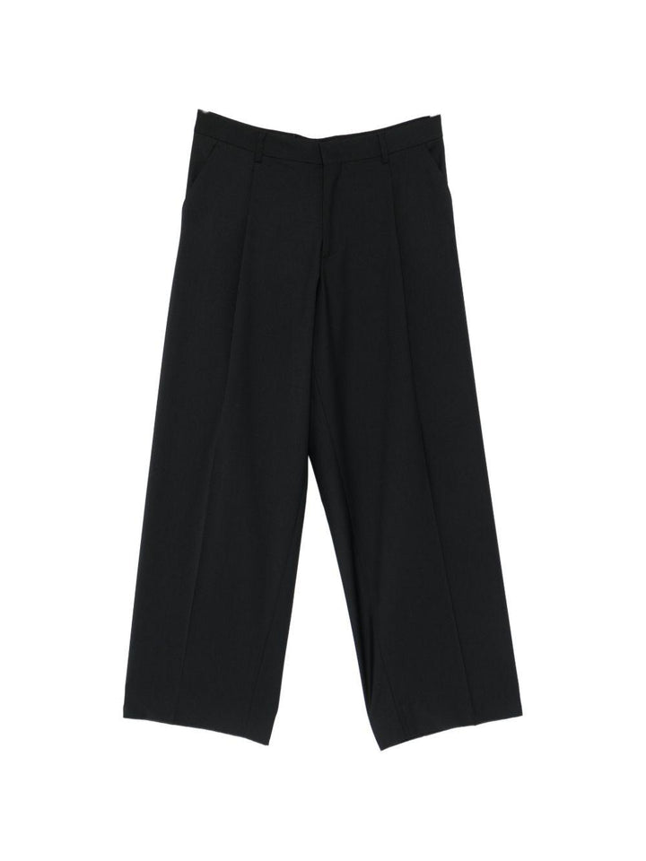 Pantaloni ampi con pinces neri 