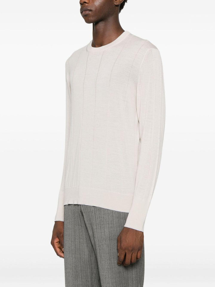 Maglione girocollo beige chiaro 
