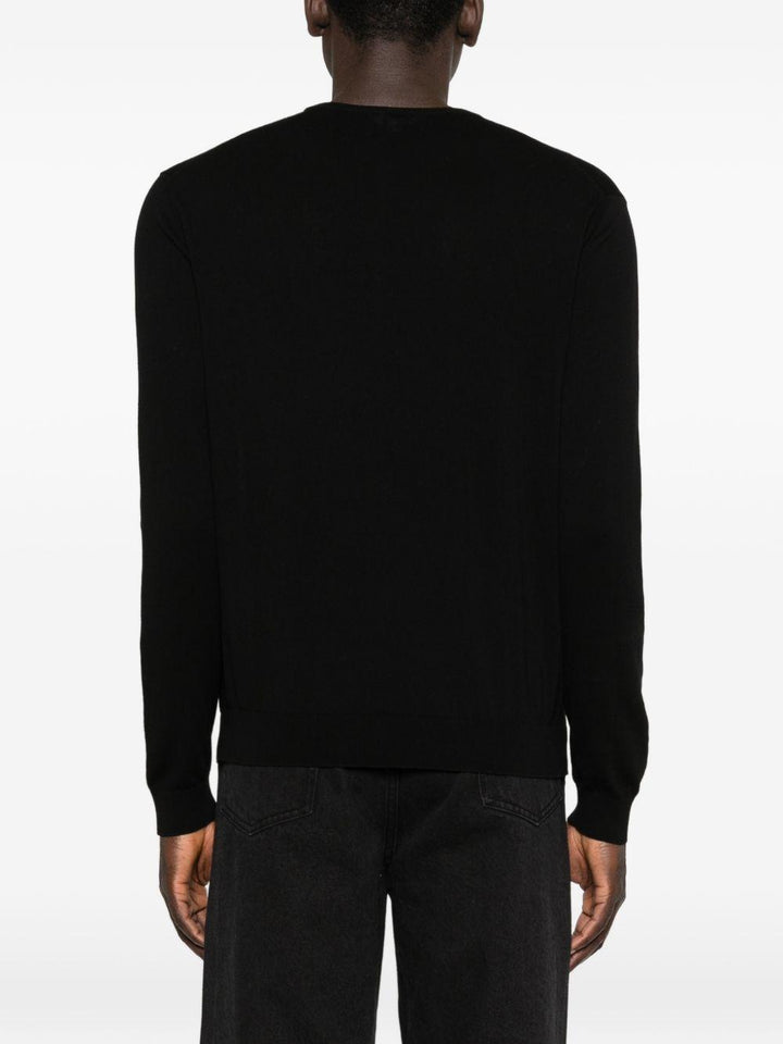 Maglione nero girocollo 