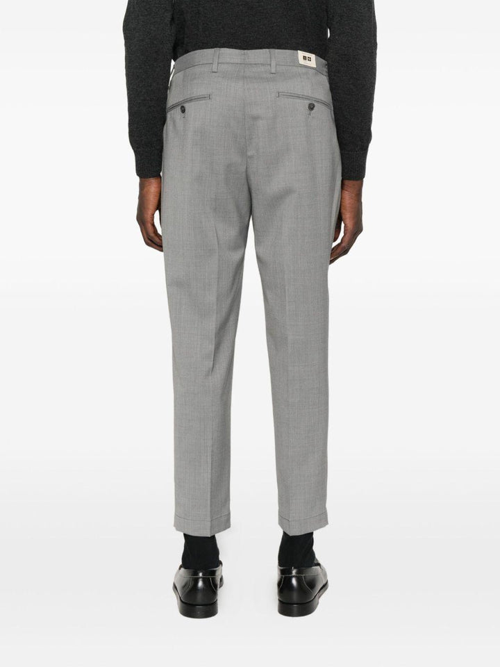 Pantaloni grigi con pieghe frontali Portobello 