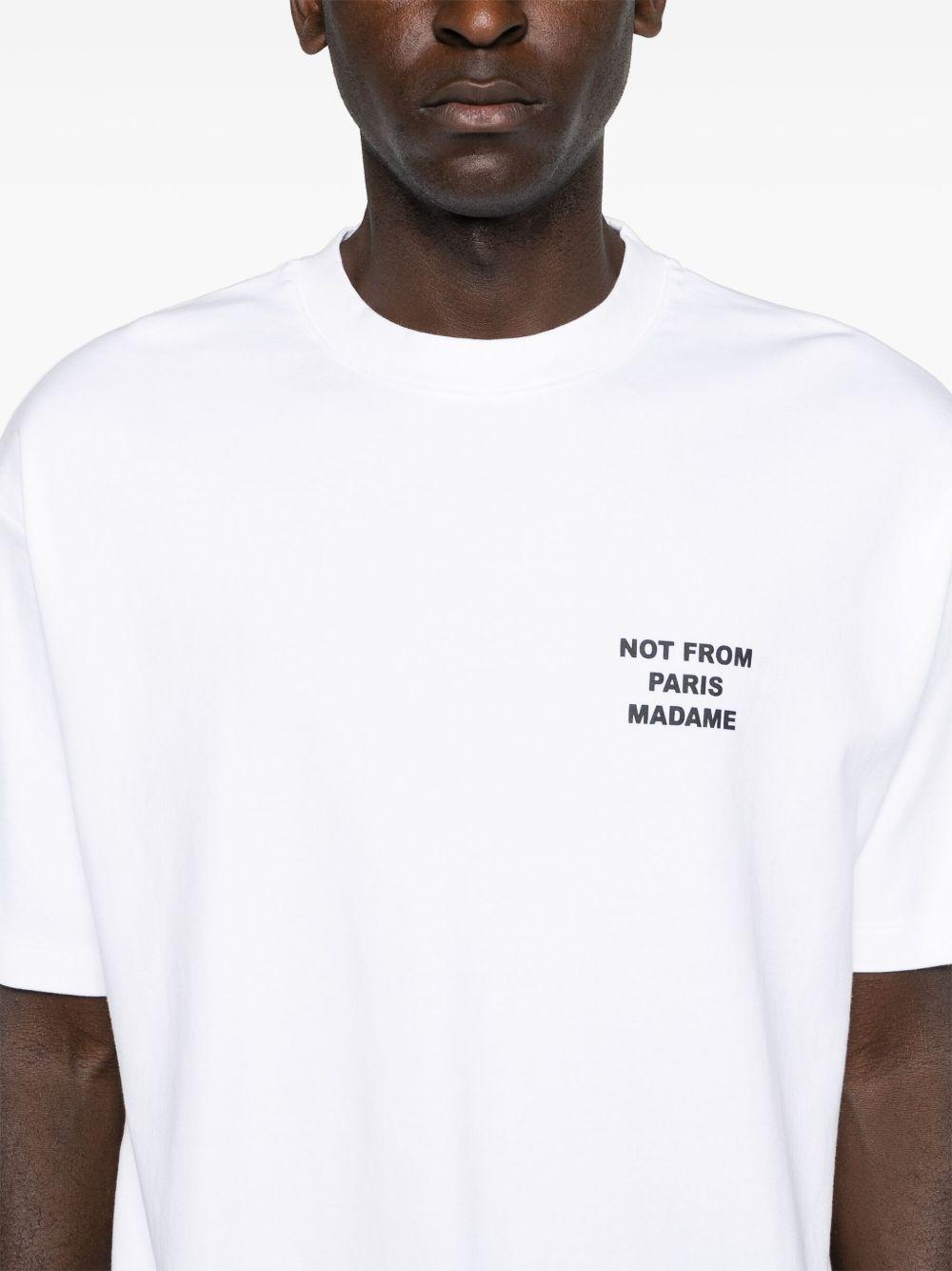 T-shirt nera con stampa 