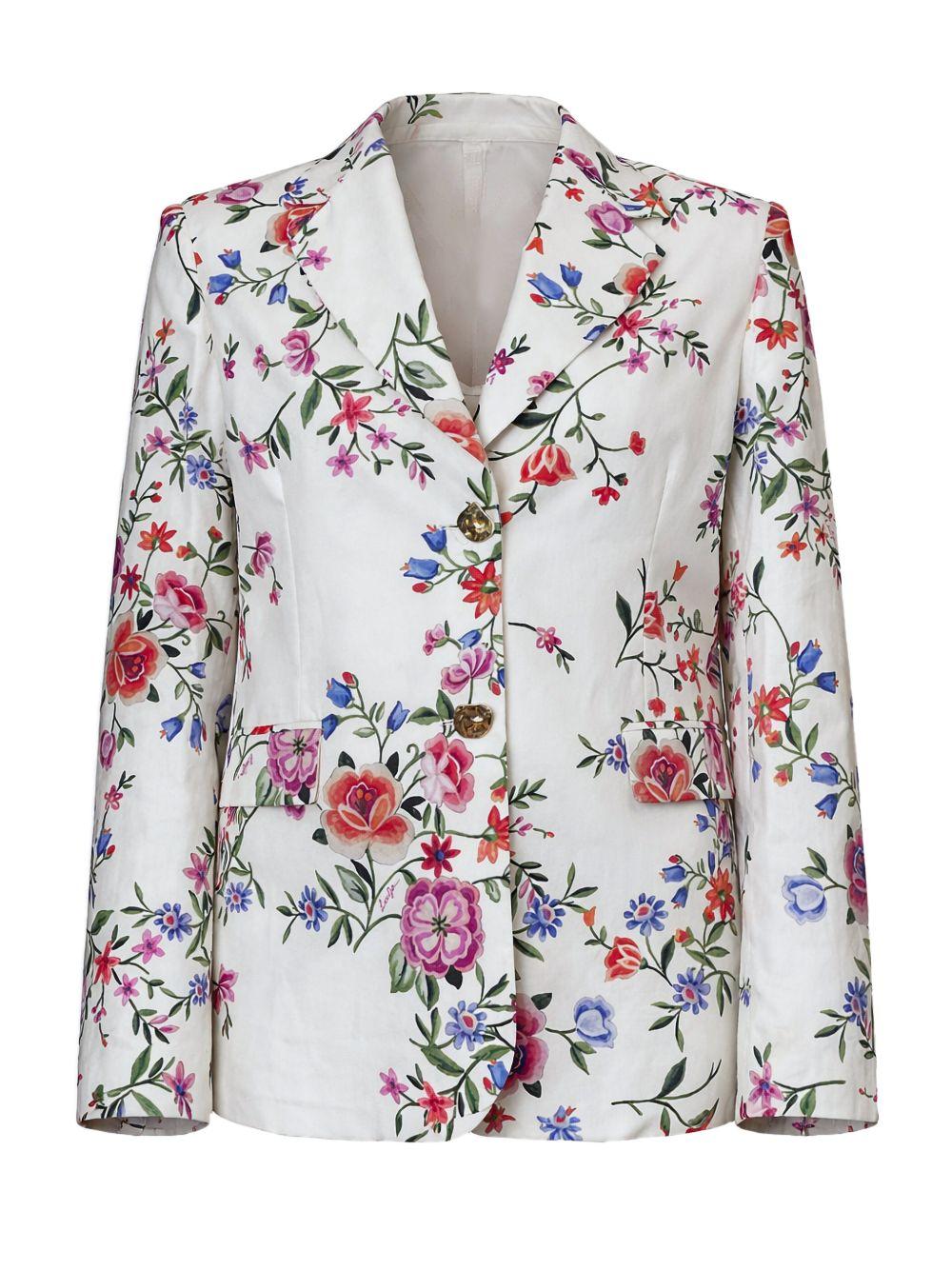 Blazer con stampa floerale 