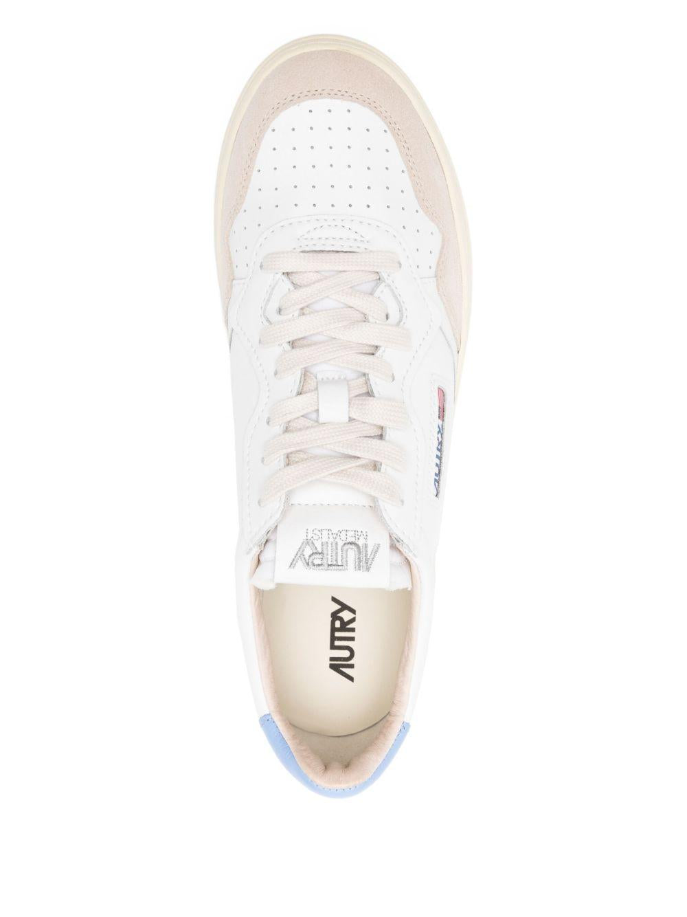 Sneakers bianche Medalist in pelle con inserti scamosciati 