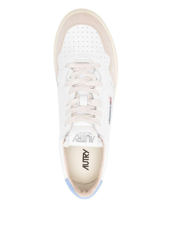 Sneakers bianche Medalist in pelle con inserti scamosciati 