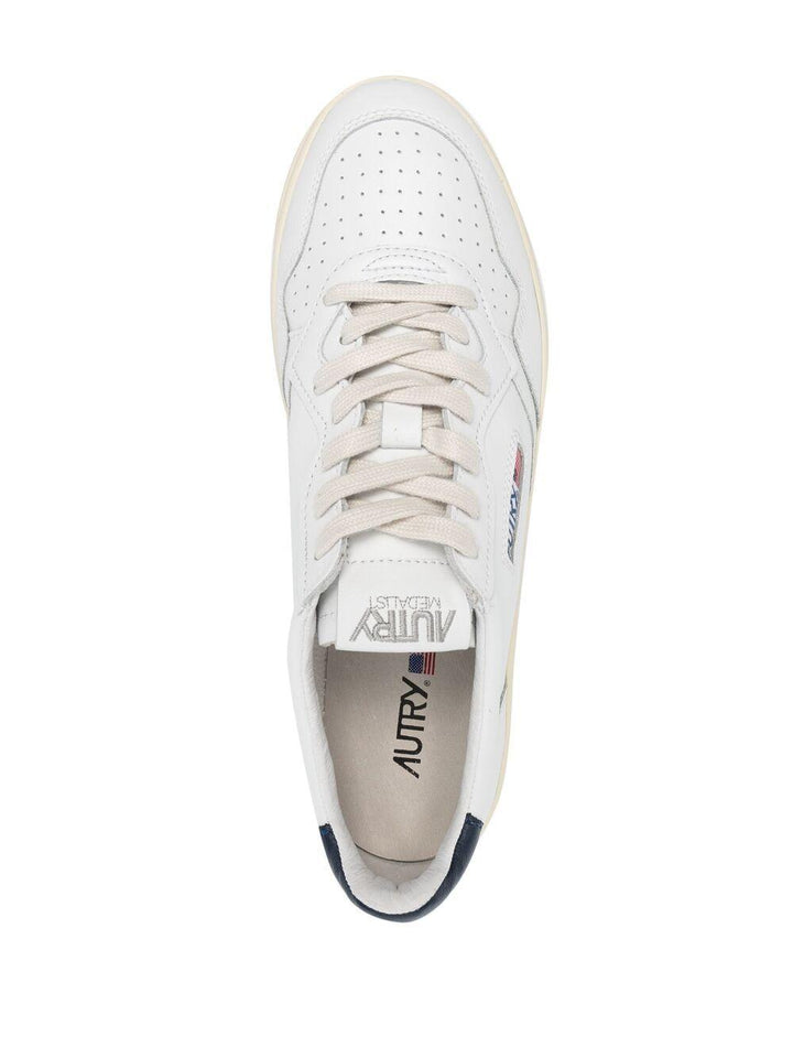 Sneakers white/space con applicazione logo 