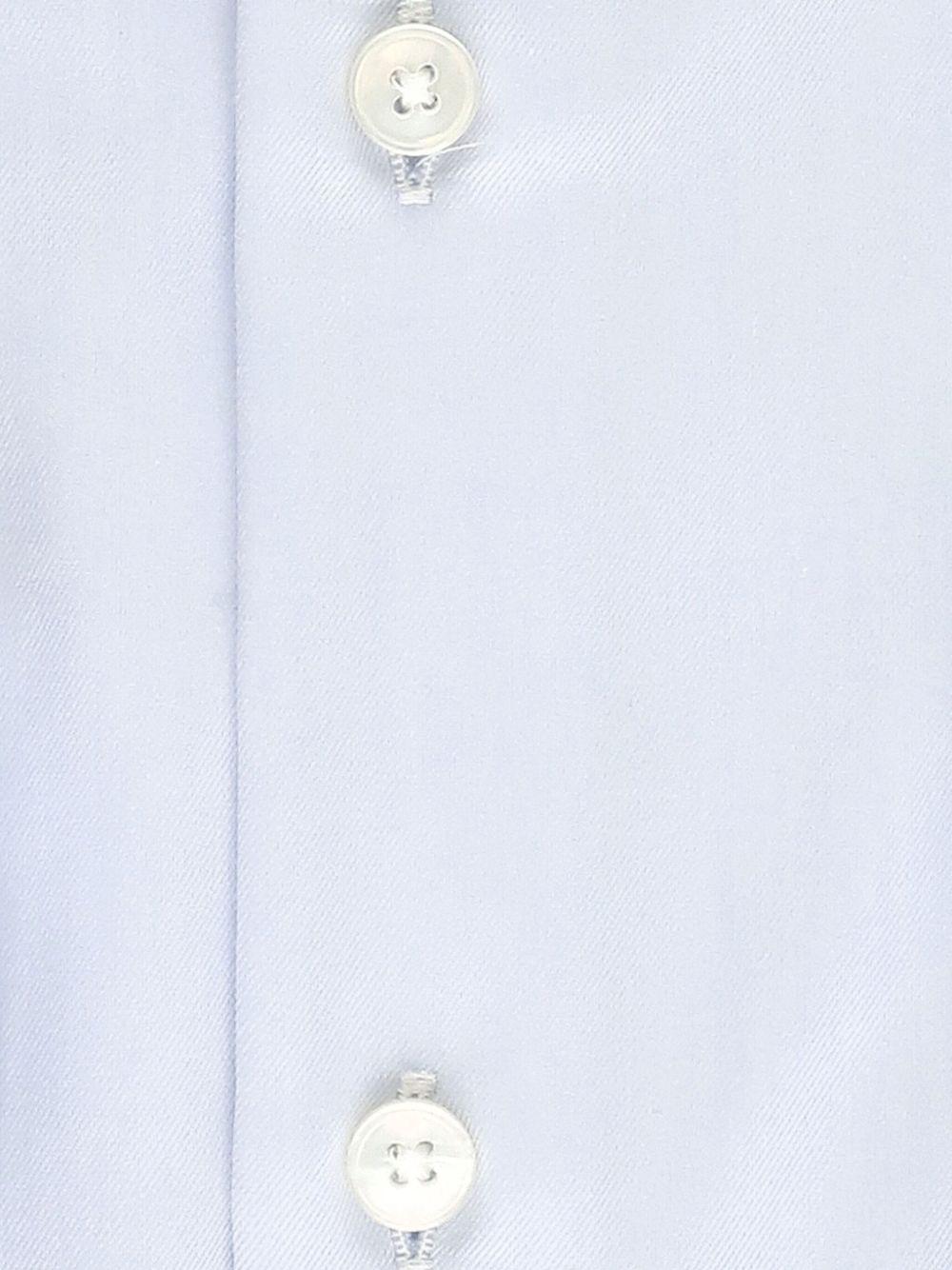 Camicia azzurro chiaro in cotone con colletto button-down 