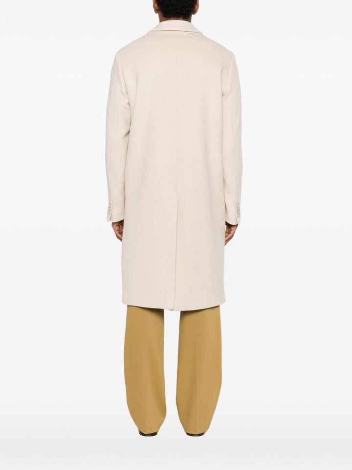 Cappotto doppiopetto color beige 