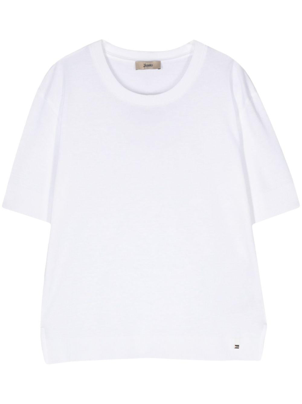 Maglia in filo a maniche corte 