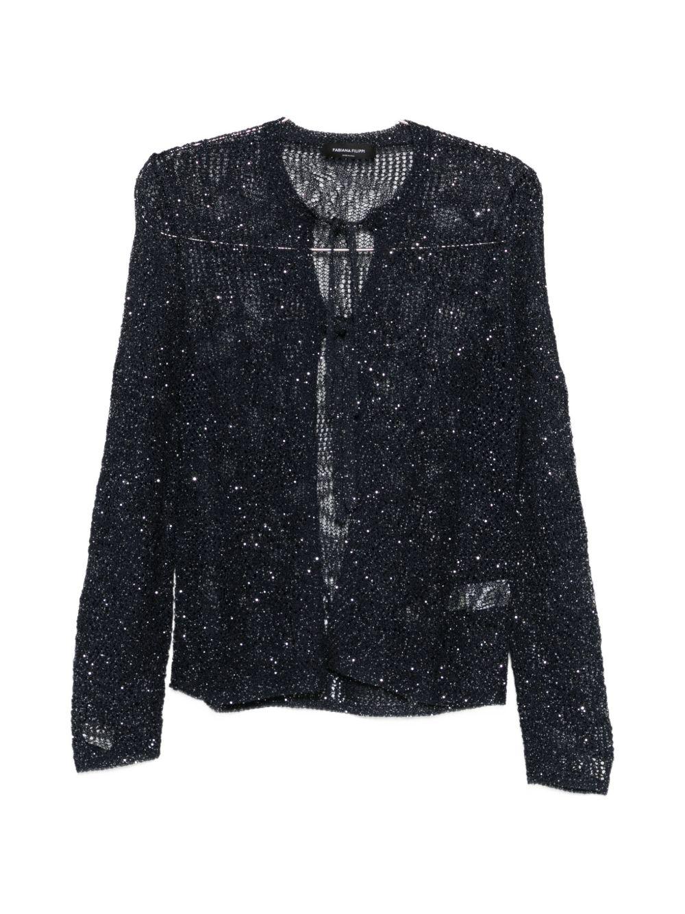 Cardigan con paillettes 