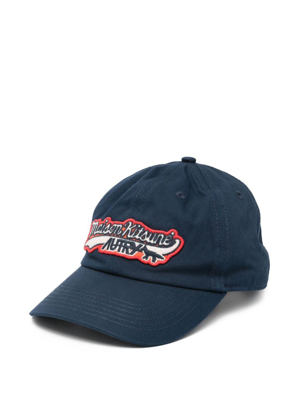 Cappello da baseball blu navy con logo 