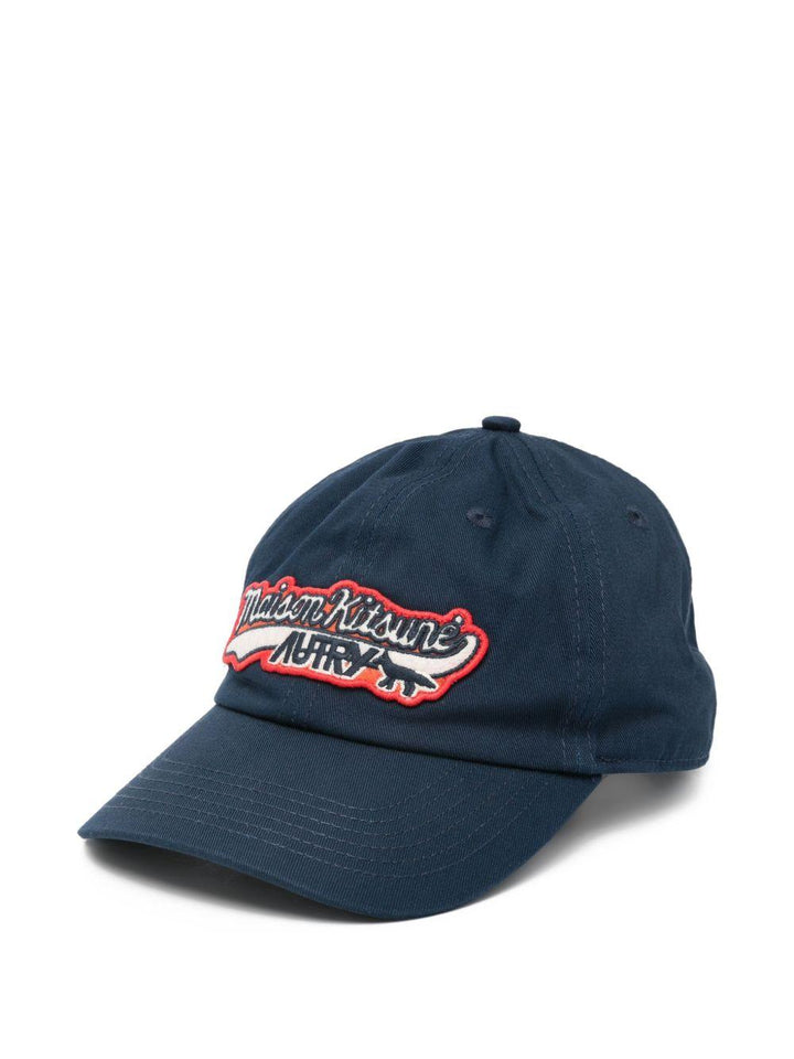 Cappello da baseball blu navy con logo 