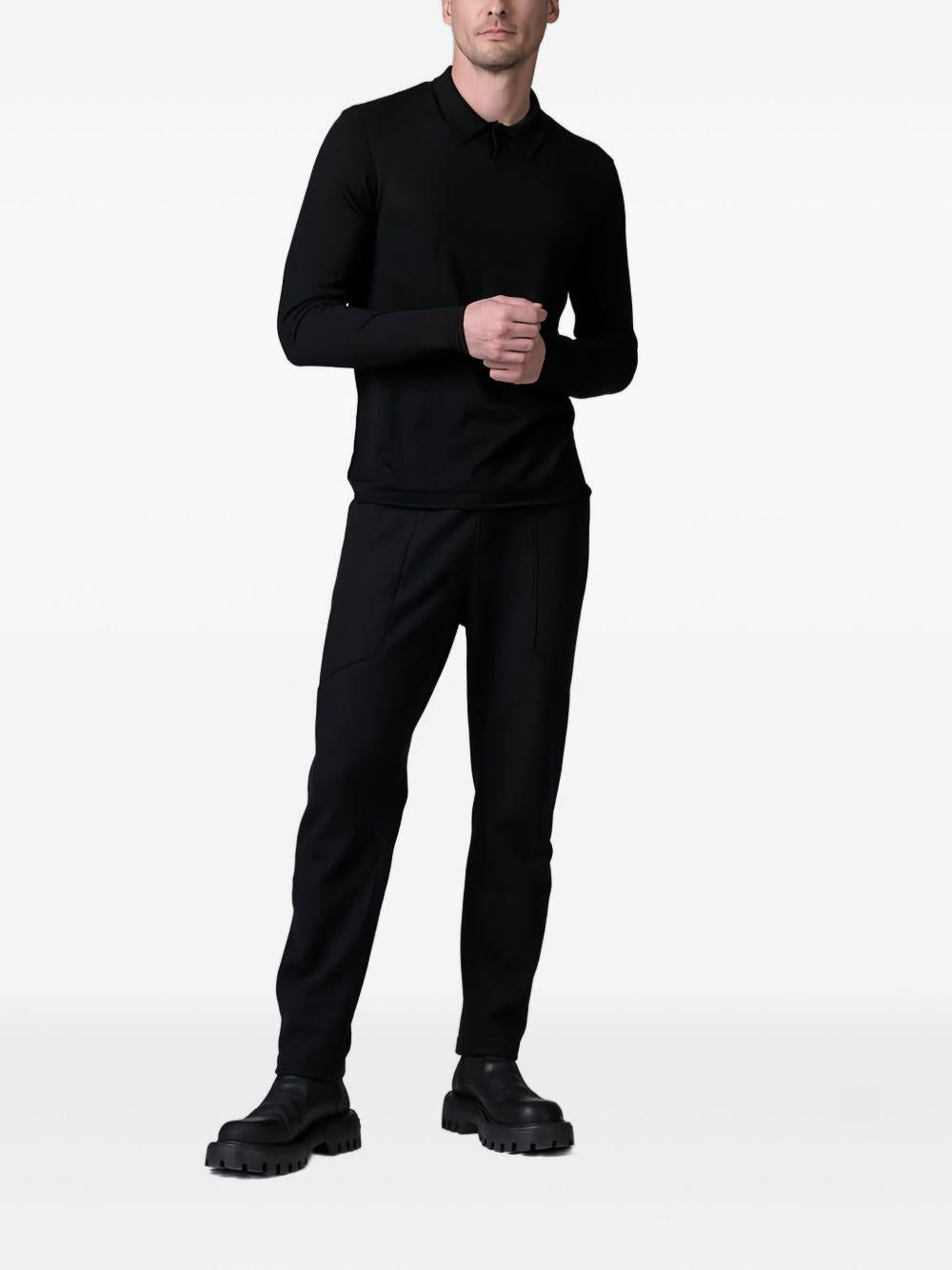 Maglione con bottoni nero