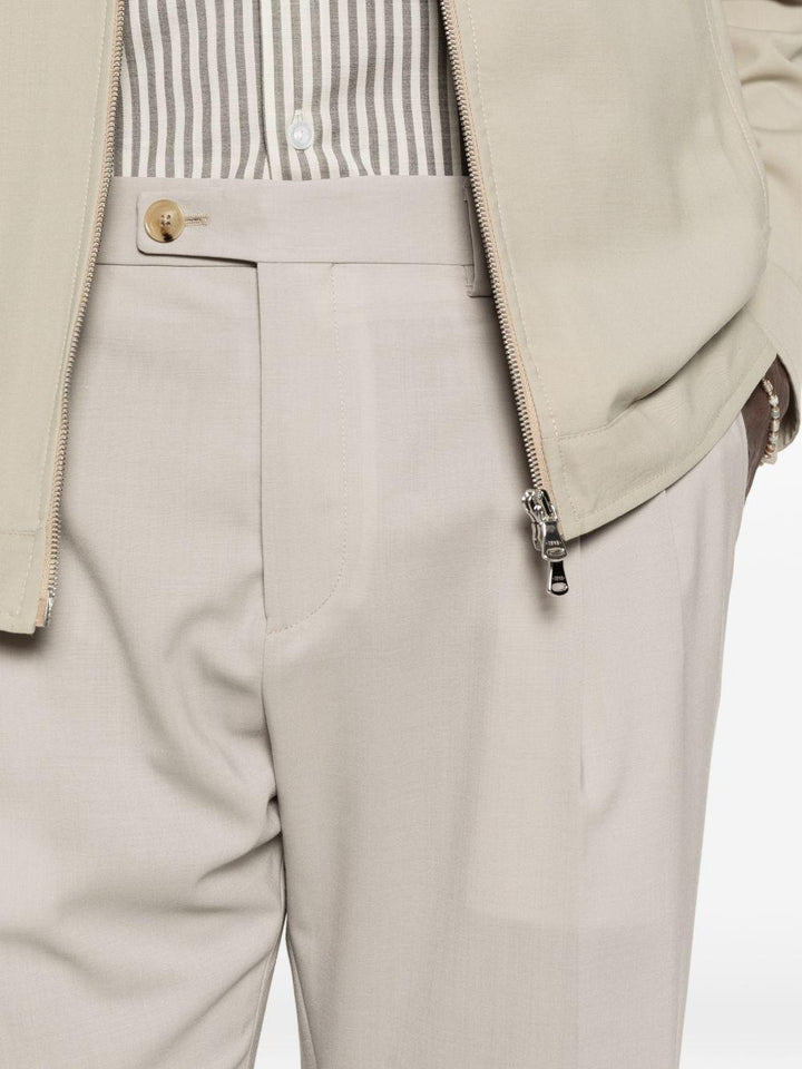 Pantaloni mastice con risvolto 