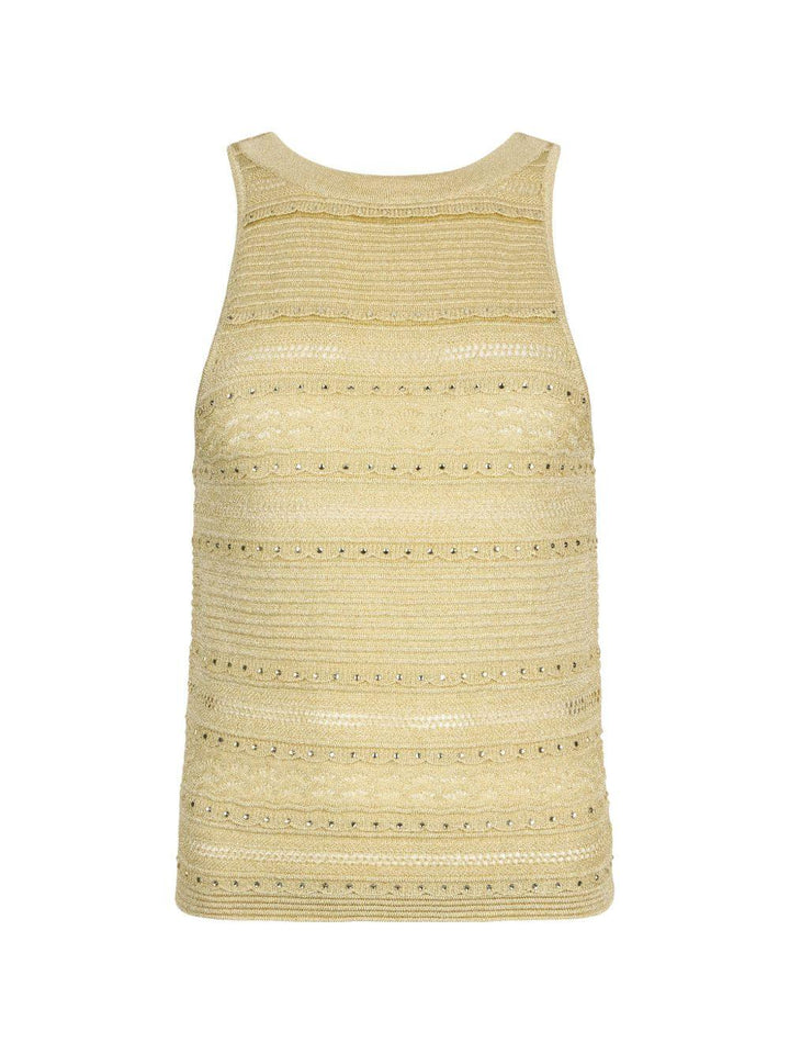 Top in maglia traforata 