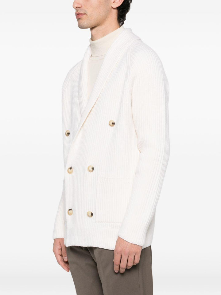 Cardigan doppiopetto bianco 
