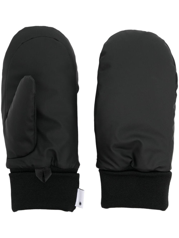 Muffole imbottite con logo nero 