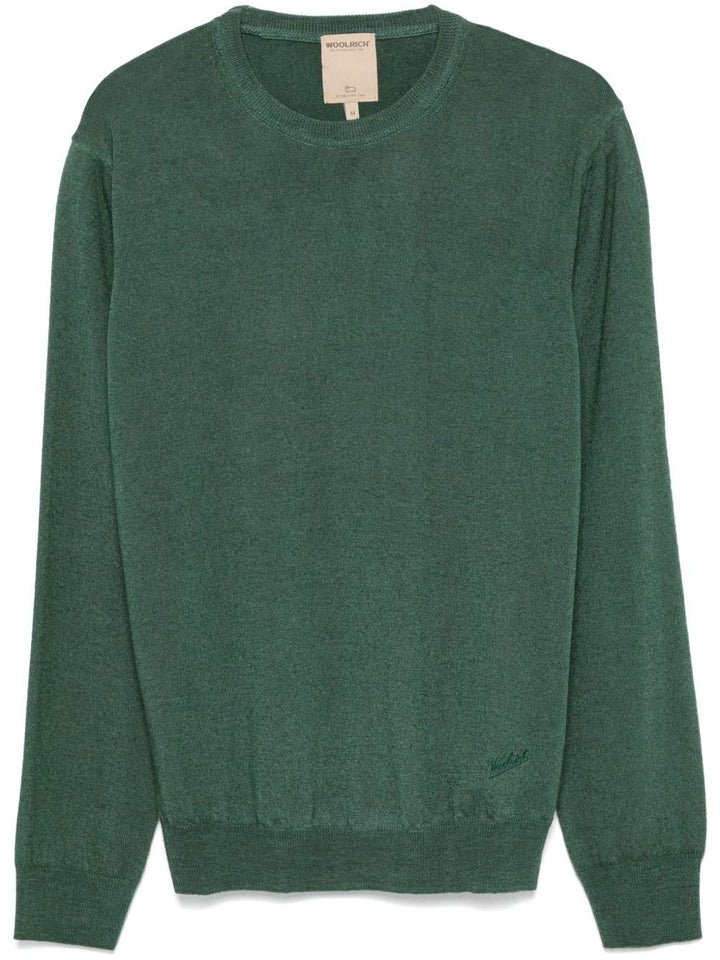 Maglione in lana verde 