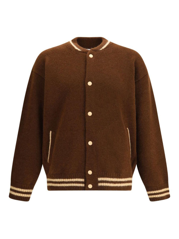 Bomber cioccolato in maglia 