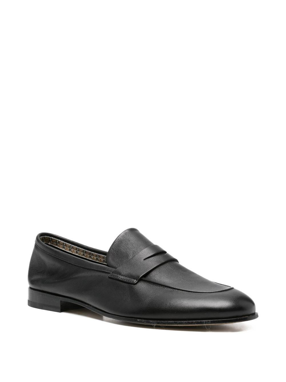 Mocassino nero in pelle 