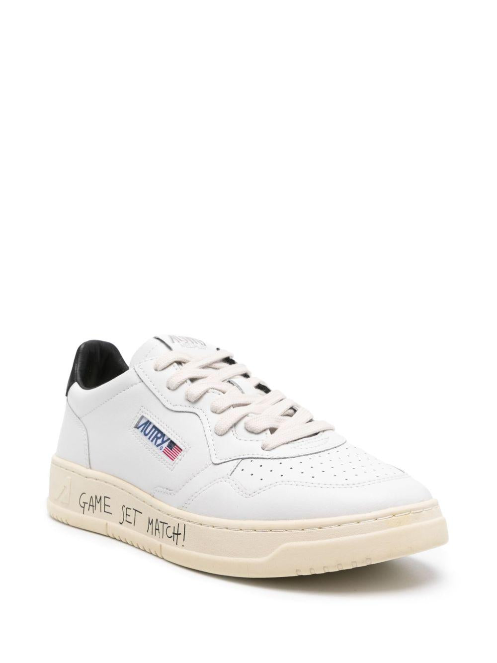 Sneakers bianche e nere Medalist con inserti 