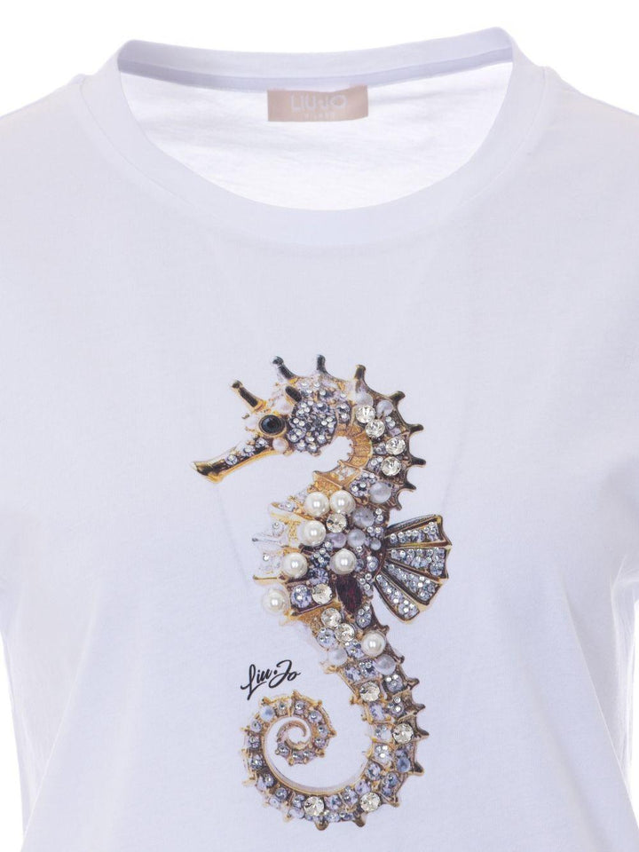 T-shirt con strass 