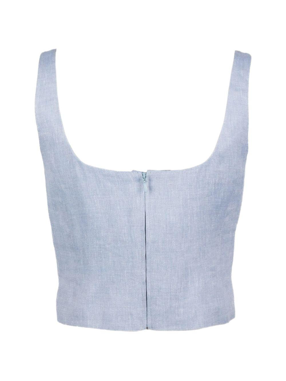 Top corto con decorazione 