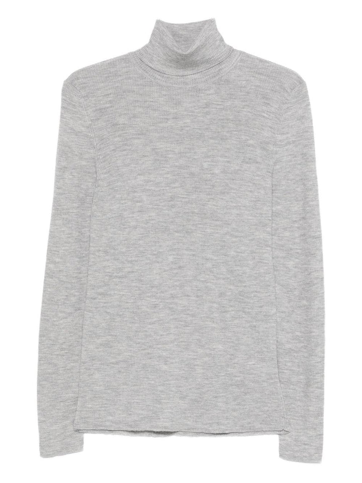 Maglione a collo alto grigio 