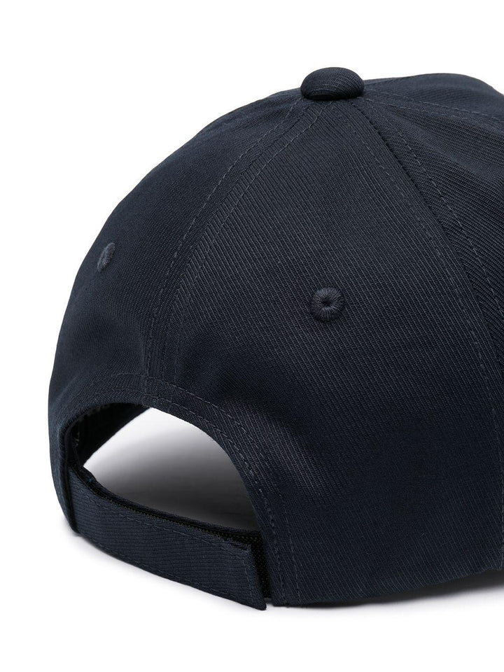cappello baseball blu con logo ricamato 