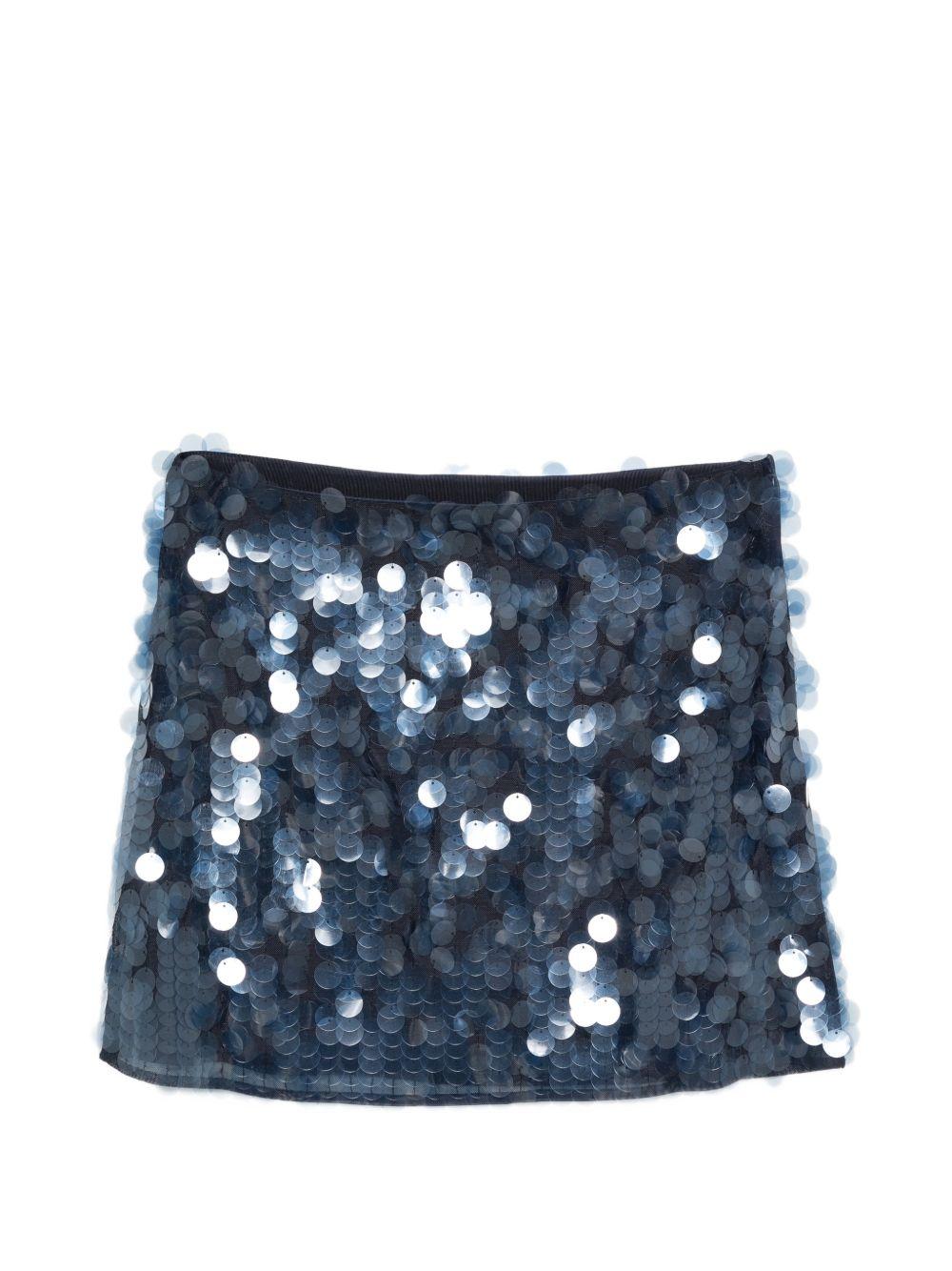 Minigonna Pepli con paillettes 
