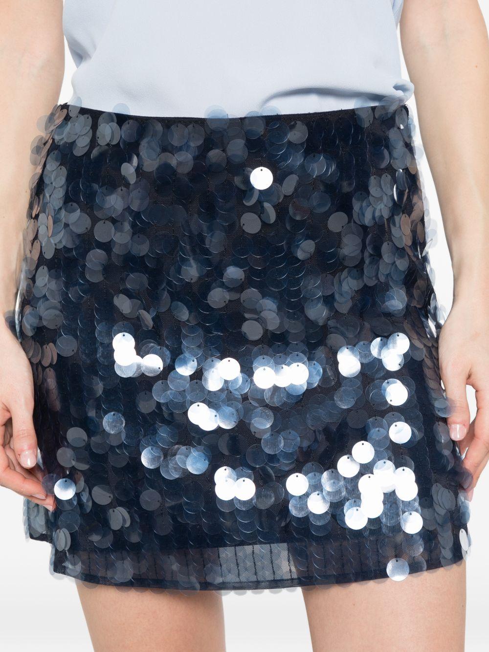 Minigonna Pepli con paillettes 