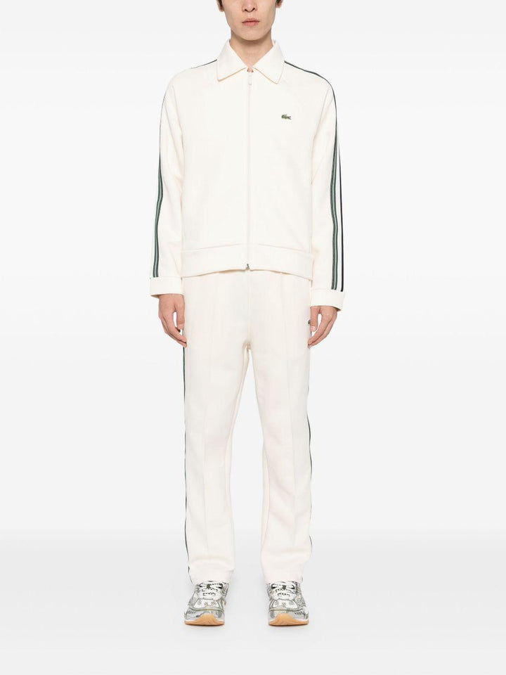 Pantaloni crema in misto cotone