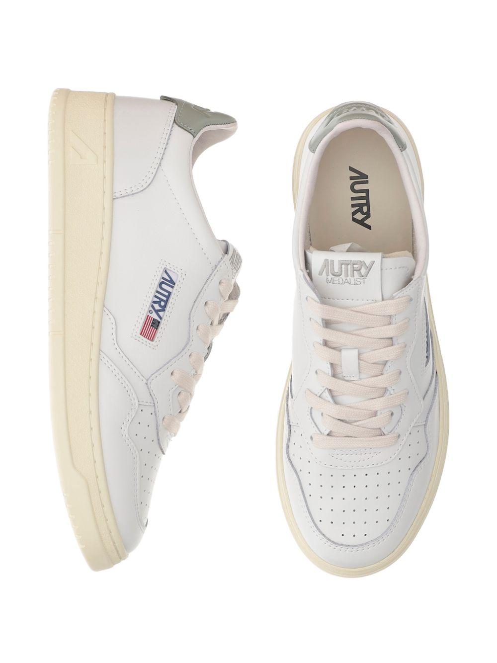 Sneakers Medalist traforate white/sea 