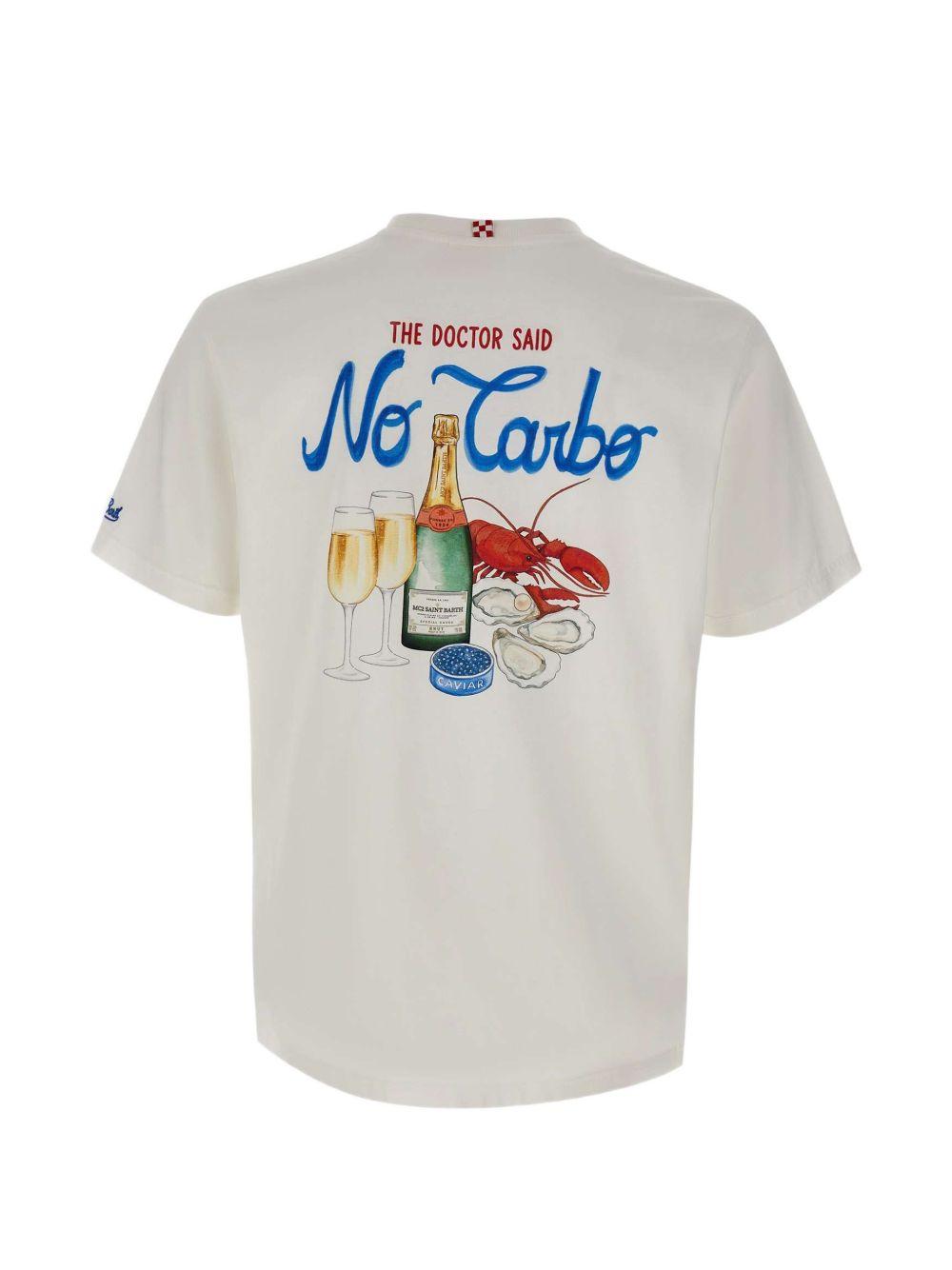 T-shirt bianca con stampa 