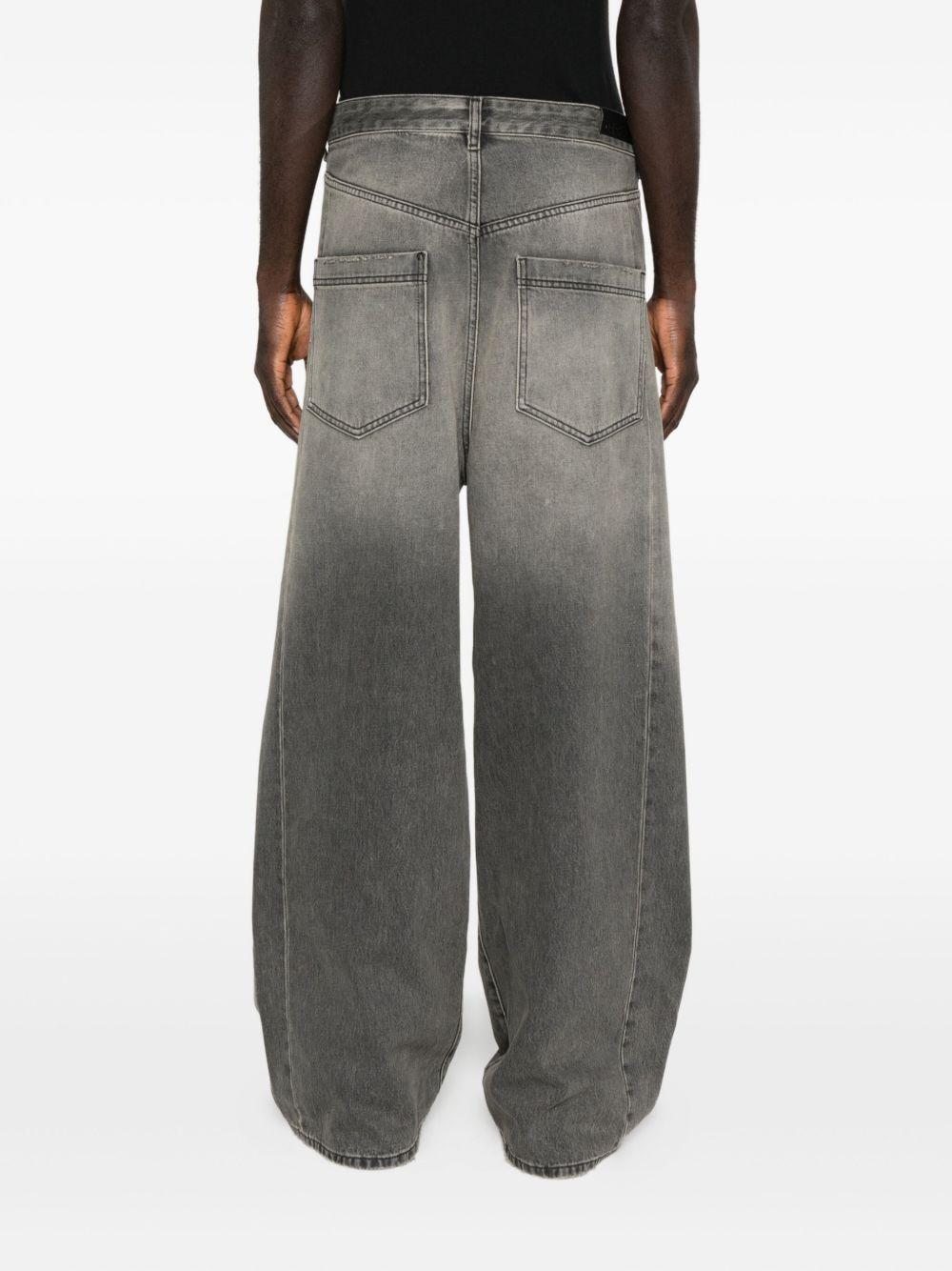 Jeans grigio denim wide leg 