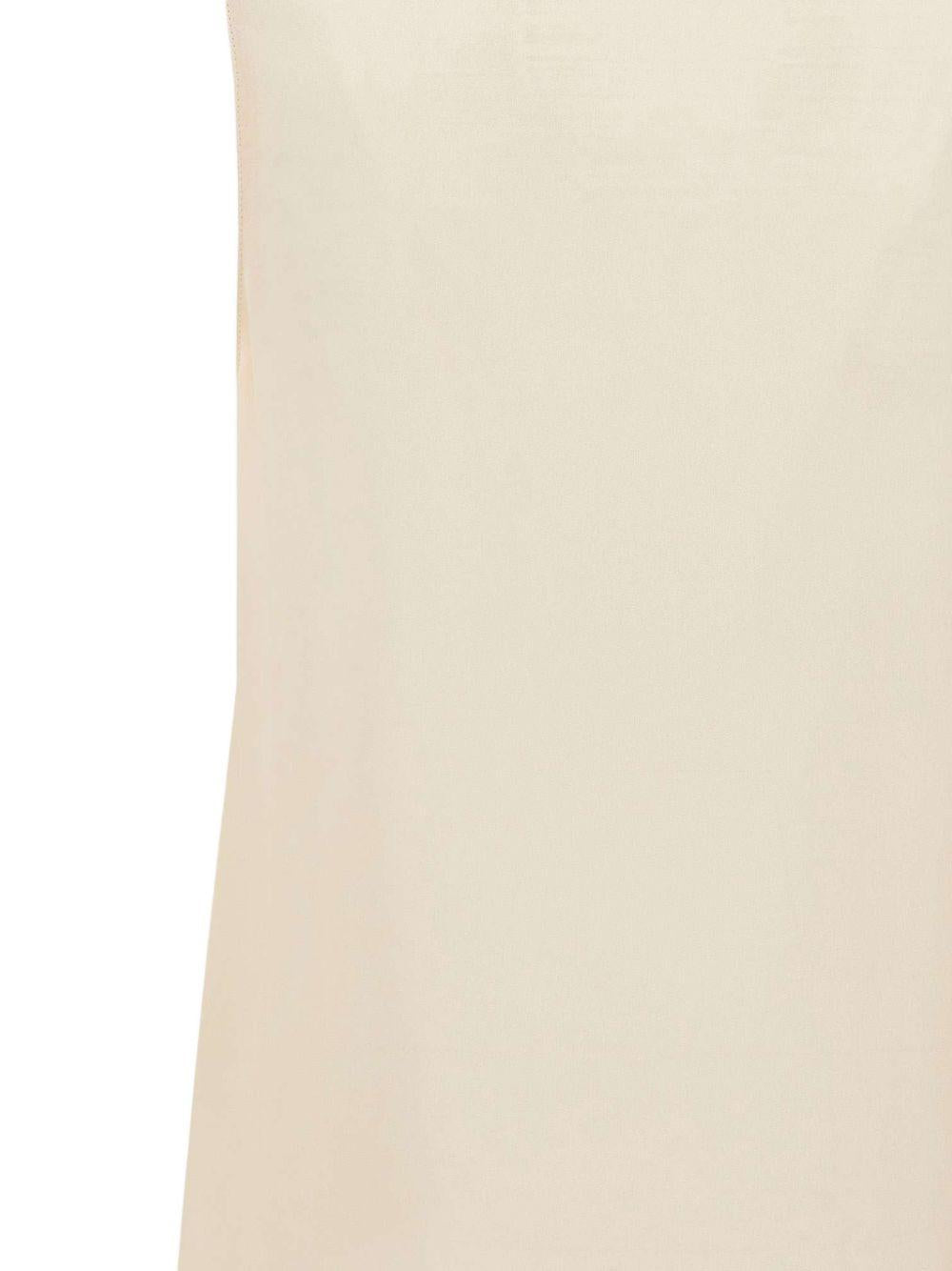 Top Georgette con scollo a V 