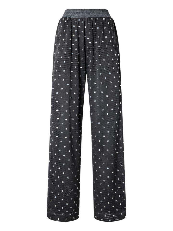 Pantaloni con strass 