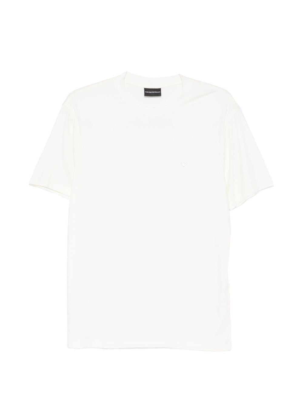 T-shirt bianco con dettaglio logo 