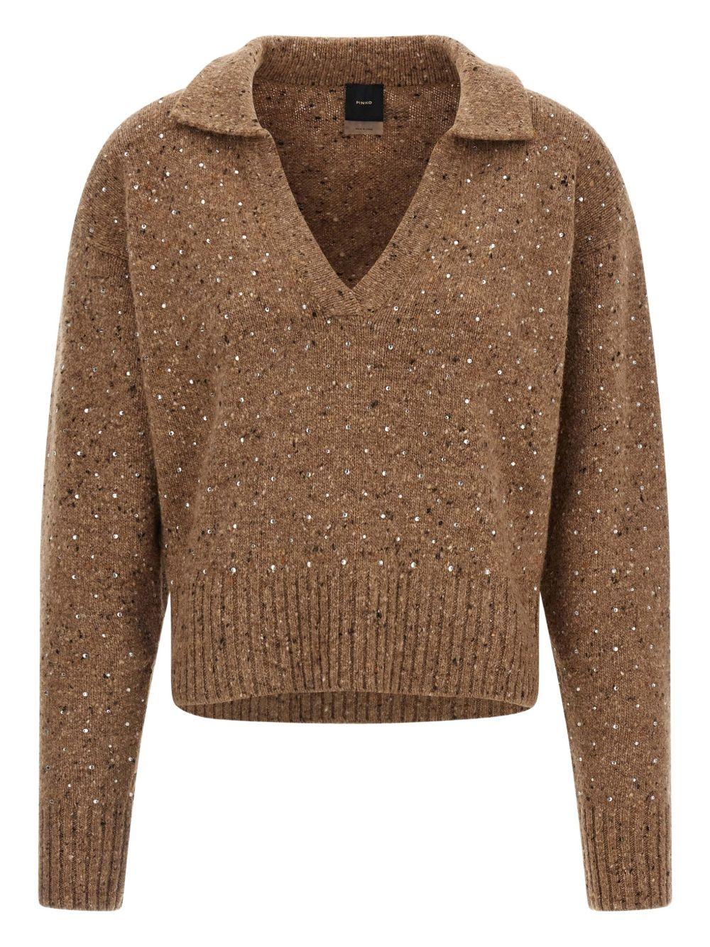 Maglione con strass 