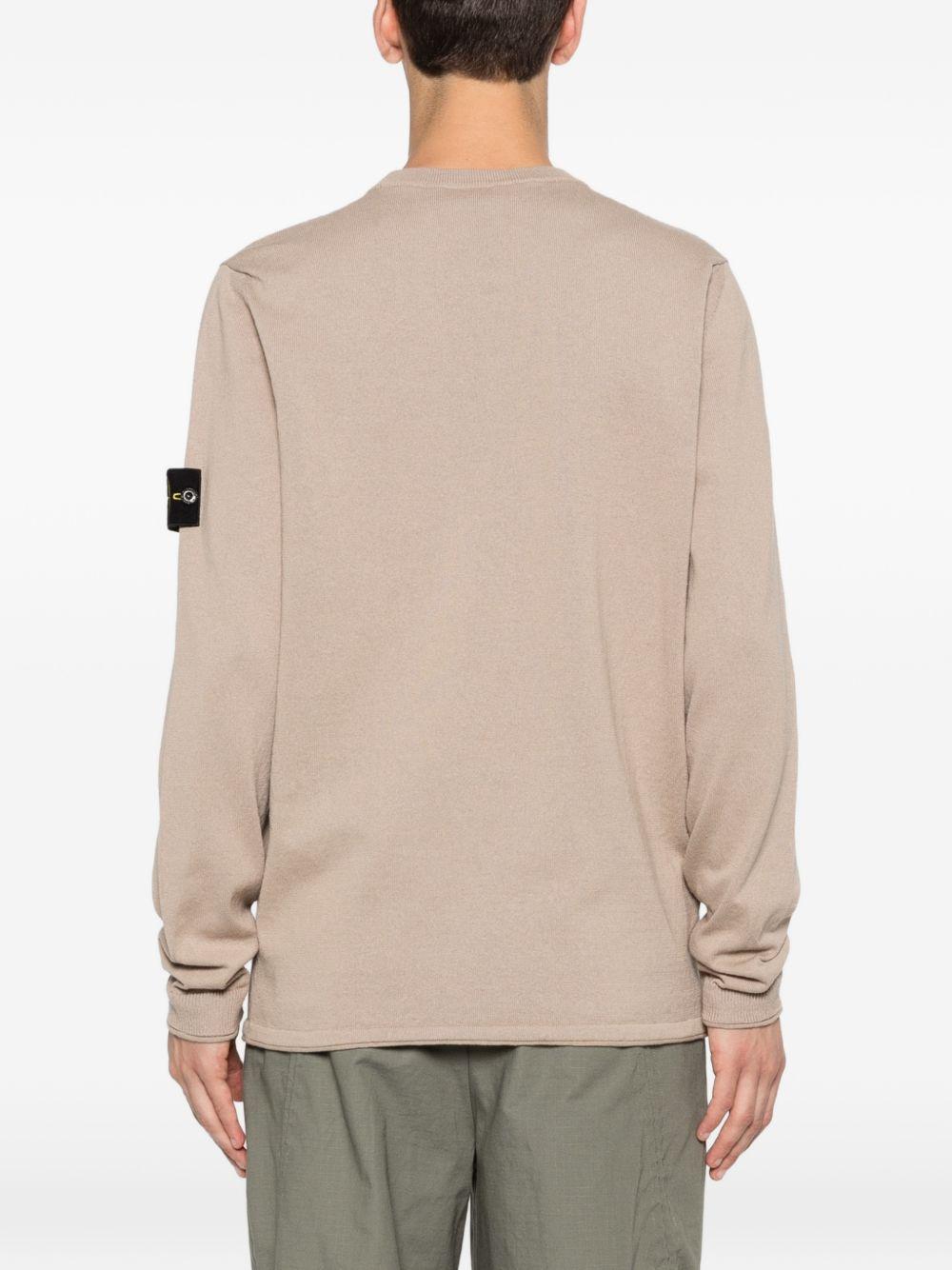 Maglione beige in cotone 