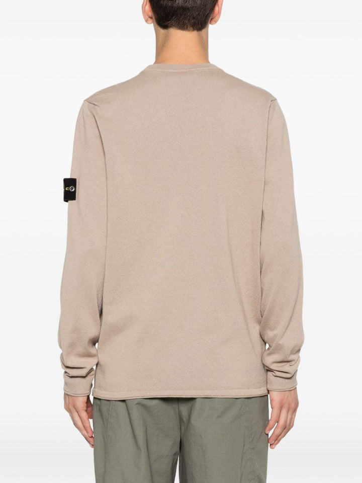 Maglione beige in cotone 