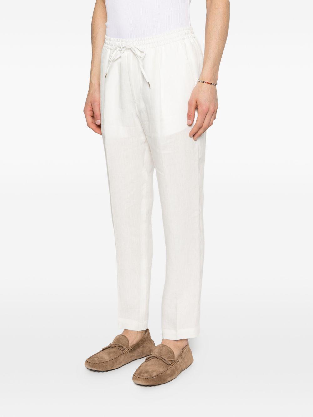 Pantaloni Wimbledons bianco con coulisse 