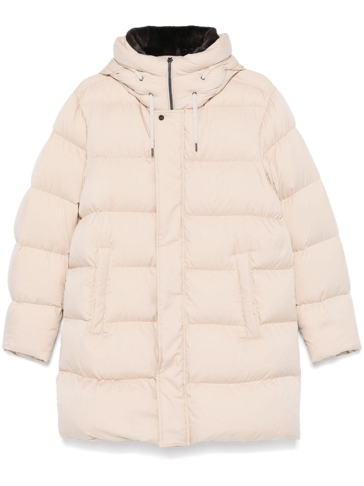 Cappotto imbottito beige chiaro