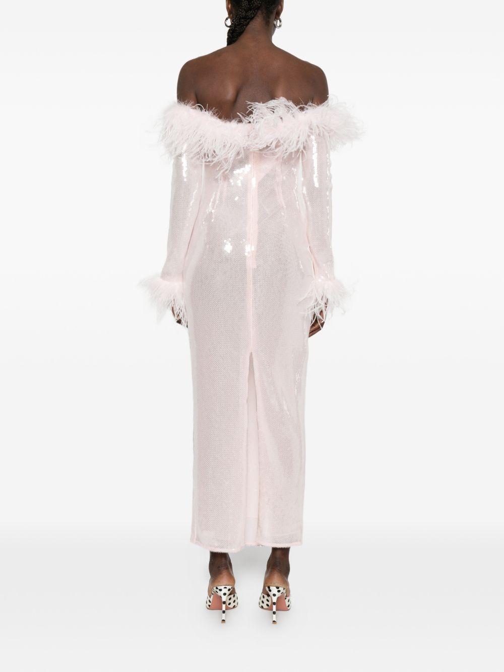 Abito midi con paillettes 