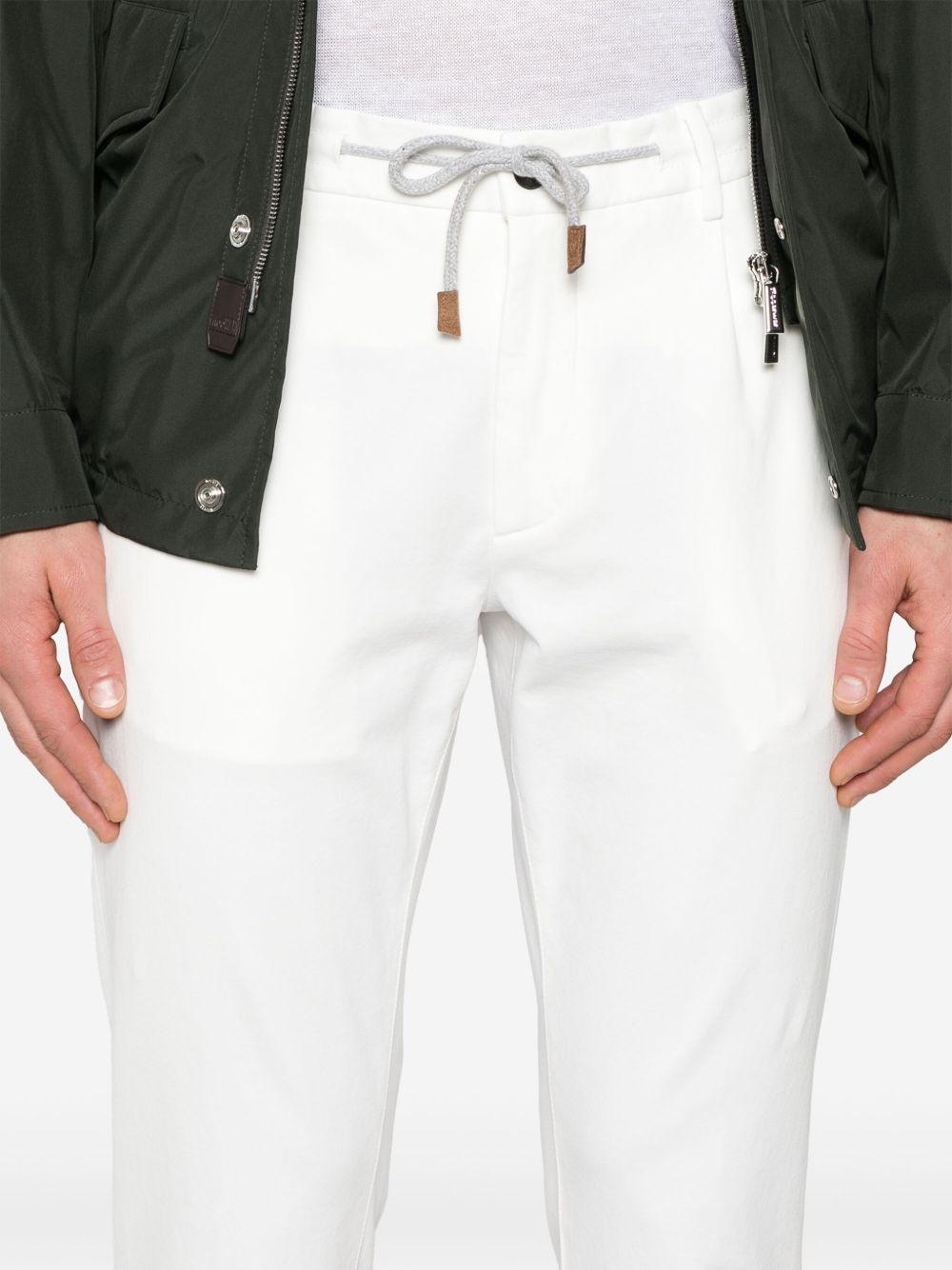 Pantaloni con coulisse bianco 