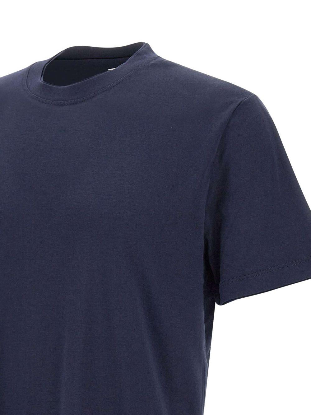 T-shirt girocollo blu 