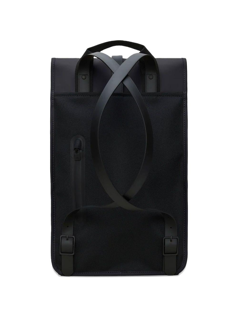Zaino nero con patta 