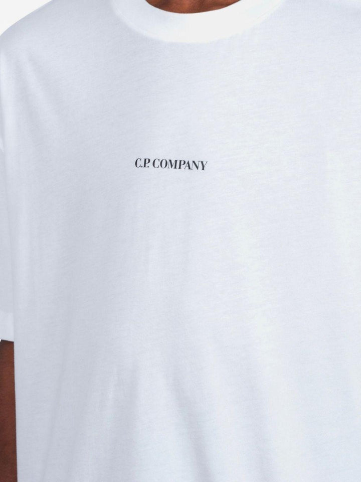 T-shirt con logo bianca 