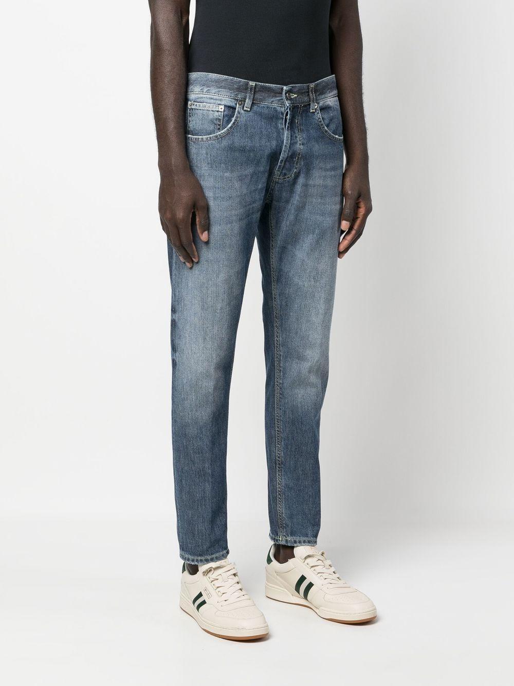 Jeans diani a vita media blu